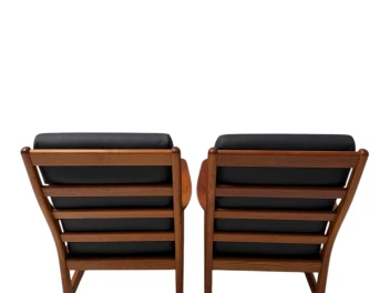 Mid-Century Modern Chairs and Hocker by Johannes Andersen for Silkeborg, 1960s